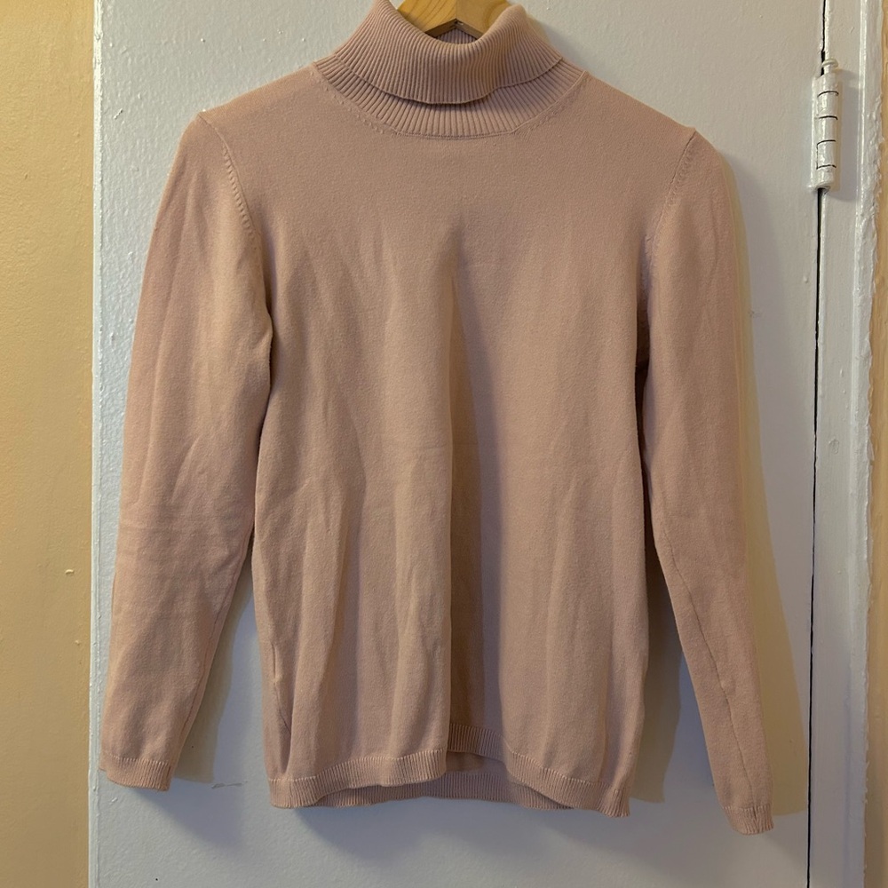 MANGO Girls Pink Sweater Turtleneck